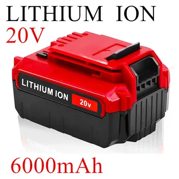 6000mAh 20V MAX Lithium-Ersatz Batterie für Porter Kabel 20V PCC685L PCC680L PCC682L Cordless Werkzeuge  Kompatibel mit