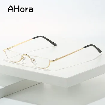 Металлические очки для чтения в небольшой оправе Ahora, Сверхлегкие Мужские и женские Высококачественные очки для пресбиопии с диоптриями + 1,0 ... + 4,0