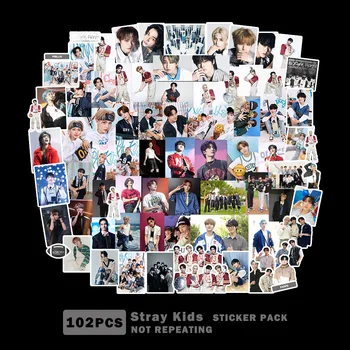 Наклейки Kpop Stray Kids Social Path Новый альбом Felix Hyunjin Фотокарточки Набор наклеек для канцелярских принадлежностей Декор для телефонов ноутбуков