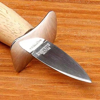 Стальной нож для извлечения морских гребешков с деревянной ручкой, Устричные ножи с острыми краями, открывалка для морепродуктов