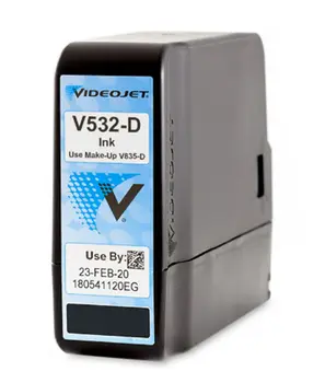 Черные чернила Videojet V532-D для струйных принтеров непрерывного действия серии 1000